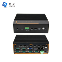 PC Industri Tanpa Kipas Intel N97 N305 DC 9-36V 3 HD VGA DDR4 M.2 CMOS Dual LAN 6 RS232 485 COM Win10 Linux Din Rail AI Edge PC