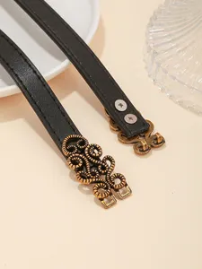 Women's Belt Fashion Thin Belt Leather Belt Waistband For Ladies Dress Shirt Wearing