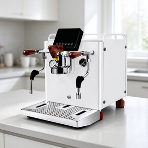 Cafetera Comercial Italiana de un Solo Grupo, Semiautomática, con Dispensador de Agua Automático, 9 Bares, para Café Espresso/Francés/Español - Product Image 3