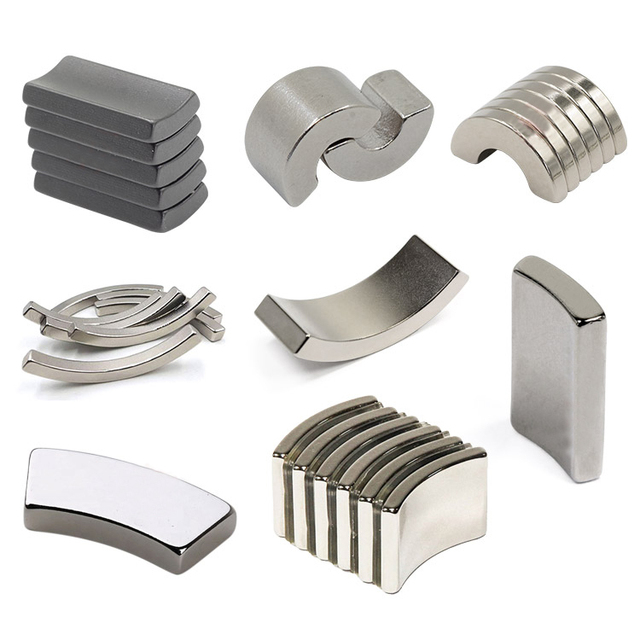 Customized Shaped Sector Rare Earth Ndfeb Permanent N52 Curved Arc Segment Neodymium Magnet for Motor Rotor