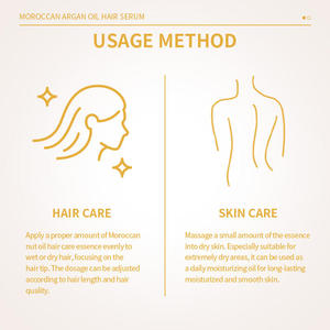Huile de soin multi-usage à l'argan pour cheveux, visage et corps, réduit la casse des cheveux, hydratation longue durée, lisse les cheveux crépus, soin quotidien - Product Image 5