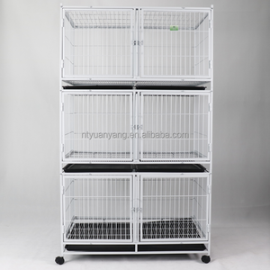 Usine de cage pour chien Vente en gros Grand espace Chenil robuste pour chien Caisse durable avec roues Cage d'élevage pliable pour l'intérieur et l'extérieur - Product Image 3