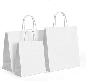 Sac de shopping en papier doré de luxe personnalisé avec poignées en ruban, emballage cadeau haut de gamme, sac de transport pour la vente au détail, impression personnalisée OEM ODM - Product Image 5