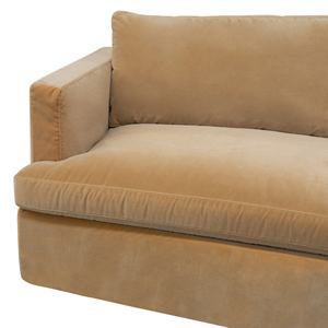 <span class=keywords><strong>Chic</strong></span> <span class=keywords><strong>rétro</strong></span> européen esthétique 2 places Beige velours <span class=keywords><strong>canapé</strong></span> inclinable avec cadre en bois pour la maison salon meubles utilisation - Product Image 4