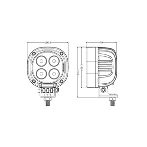 Tùy biến LED công việc ánh sáng 12V 40 Wát lũ/tại chỗ IP68 6000K Led lái xe ánh sáng cho máy kéo Khác/nông nghiệp ánh sáng thay thế - Product Image 4