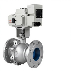 Vanne à boisseau sphérique, Vanne à boisseau sphérique avec actionneur, Vanne directionnelle en acier inoxydable de 2 pouces, Actionneur d'automatisation de l'eau à bride V - Product Image 3