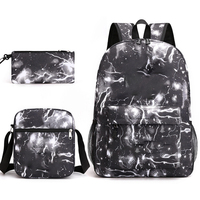 Vendita calda 2021 di lusso Druable bambini sacchetti di scuola borsa a tracolla tre pezzi set bambini scuola zaino borsa per le ragazze
