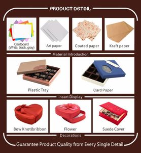 Custom Design Logo Luxury Paper Cardboard Chocolate Truffle Treat Wedding Favor Candy Sweet Box - Product Image 4