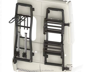 Venta al por mayor precio barato plegable caravana puerta trasera estante autocaravanas RV piezas accesorios con escalera - Product Image 5