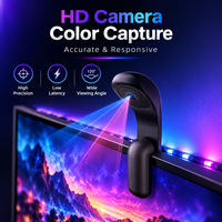 Kit d'éclairage d'ambiance pour TV avec caméra RGBIC, bande LED synchronisée, contrôle via application, télécommande musicale, découpable, IP65, pour le gaming