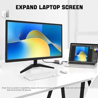 Nuevo Monitor Táctil IPS FHD de 22 Pulgadas 1920x1080P con Pantalla Táctil de 10 Puntos / Puertos VGA/USB Serie Empresarial con 3 Años de Garantía