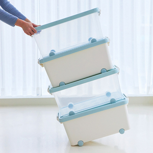 Caja de Almacenamiento Transparente de Gran Capacidad (35L) para Juguetes de Niños, Bloques de Construcción, con Tapa, Contenedor Multiusos de PP para Ropa del Hogar - Product Image 6