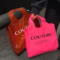 Sac de shopping en plastique de haute qualité, logo personnalisé, emballage en plastique HDPE, poignée découpée, sac en plastique pour vêtements