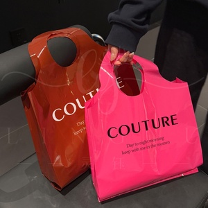 High Quality Plastic Shopping Bag Custom Logo HDPE Plastic Packaging Die Cut Handle Plastic Bag for Clothes