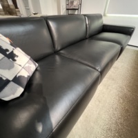 Canapé modulaire en cuir véritable, fabrication directe d'usine, aménagement personnalisé, couleur du cuir pour projets résidentiels et commerciaux