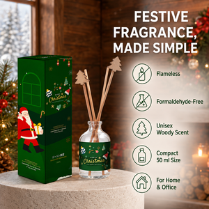 Diffuseur de parfum en bois de cèdre festif pour Noël, avec une senteur boisée chaleureuse pour une ambiance hivernale à la maison - Product Image 3