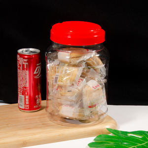 Cubo de almacenamiento de PET de grado alimenticio de 2700ml con tapa espiral hermética Tarro de plástico de uso comercial para encurtidos Aperitivos Dulces para galletas - Product Image 3