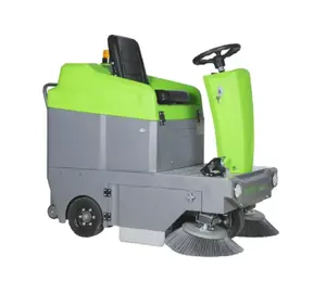 Canmax Fabrikant Automatische Elektrische Opladen Rijden Type Vloerreinigingsapparatuur Machine Spin Scrubber Weg Veegmachine