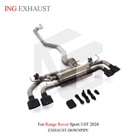 Catback de soupape de système d'échappement en acier inoxydable ING pour Range Rover Sport 3.0T 2024 avec pièces de tuyau de tournage automatique de haute qualité