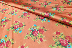 Soft Printed Multicolor 100% <b>Polyester</b> Lightweight Satin <b>Fabric</b> for DIY Sewing Wedding Dress Crafts Smooth Shiny Decoration Use - Product Image 3