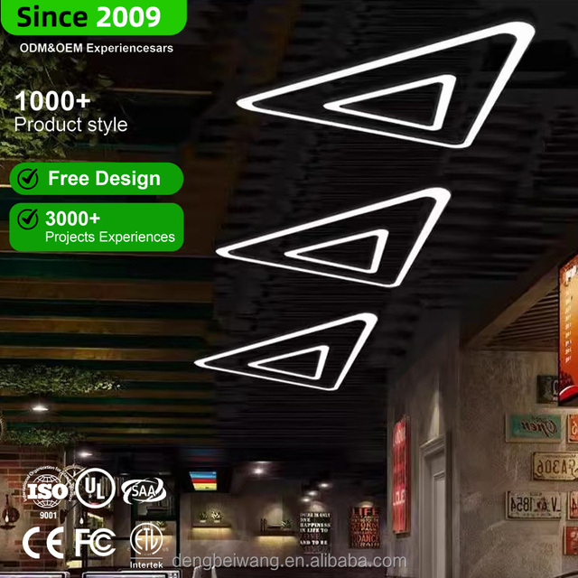 LED Square Ceiling Chandelier Iron AC 220V Adjustable Height High Brightness Modern Art Decor Home Office Lights Acrylic Shade