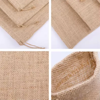 Sac cadeau en jute moderne et écologique avec poignées, pochettes à bijoux, petit sac réutilisable à motif de fruits, couleur personnalisée, sac de shopping