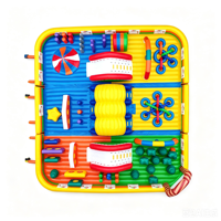 Castillo Inflable Gigante de PVC con Diseño de Arcoíris para Niños, Ideal para Fiestas, Carnavales y Alquiler Comercial
