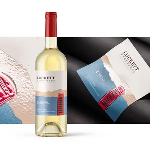 Produttori di pellicole trasparenti personalizzate per bere vino in PVC manicotto termoretraibile etichetta di vetro barattolo sensibile alla pressione etichetta verniciata