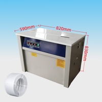 Machine de cerclage semi-automatique 201 pour cartons, avec table haute, pour sangles PP, machine à regrouper les colis, tension réglable