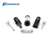 Conector Solar Fotovoltaico Duradero con Aislamiento PNTECH PV004-F 1000v con Conectores Macho y Hembra de CC para Paneles Solares y Sistemas Fotovoltaicos