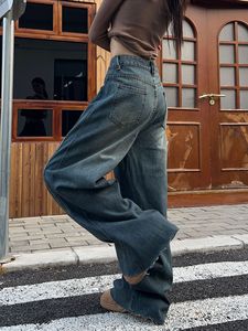Jeans <span class=keywords><strong>Femme</strong></span> Printemps-Automne 2026, Coupe Droite Ample Taille Haute Amincissante, Grandes Tailles, Idéal pour Silhouette Poire - Product Image 2