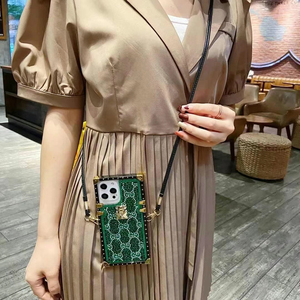 De <span class=keywords><strong>moda</strong></span> bolso cuadrado de <span class=keywords><strong>la</strong></span> caja del teléfono de brillante de las niñas y las mujeres fundacorrea para el Iphone 11 xs xr xs - Product Image 4