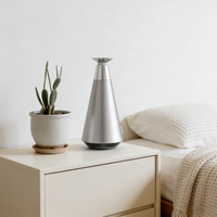 Diffuseur de parfum purificateur d'air intelligent, portable, alimenté par batterie, 100 ml, contrôlé par application, pour usage domestique, sans eau, 1 an
