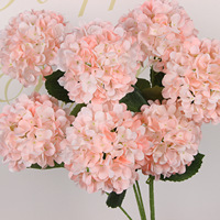 Rangkaian Bunga Buatan Tangan Merk Yimu Warna Pink, Eucalyptus, Areca Palm, Camellia, Gypsophila, Hydrangea, Untaian Tunggal untuk Perayaan Pernikahan