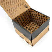 Boîte d'expédition en carton ondulé kraft personnalisée, écologique, pour vêtements, cadeaux, e-commerce, emballage d'abonnement