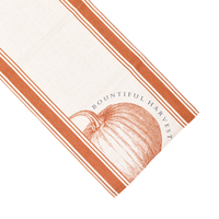 Chemin de table en lin imitation citrouille rayée orange, décoration de table vintage pour la récolte, pour Thanksgiving, cuisine, salle à manger, vente en gros