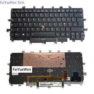 Carbon 6. Generation 20KH 20KG Laptop DE <span class=keywords><strong>Deutsche</strong></span> Hintergrund beleuchtung Tastatur SN20K74758 00 PA710 Original Neu SN20K74718 für Lenovo Thinkpad X1 - Product Image 6