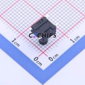 YTS1R0032LBG00 Tactile Switch SMD,6x6mm Switch Single Pole Single Throw Round Button 2.5N Vertical Mount - Product Image 2