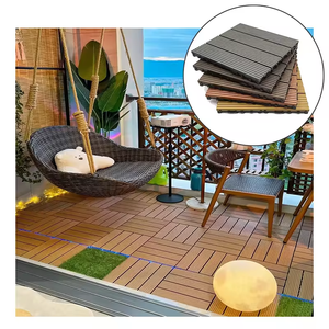 Azulejo de madera de plástico de enclavamiento suelo de bricolaje para hoteles terrazas Gazebo jardines Veneciano <span class=keywords><strong>Alberca</strong></span> estilo de azulejo de Metro - Product Image 2