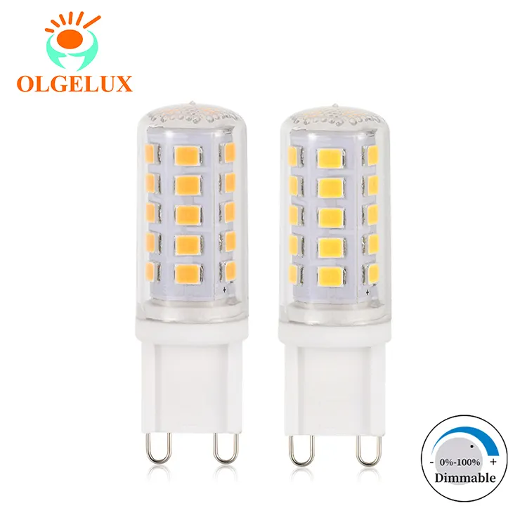 G9 Led Dimmable Lamp, 4 W Daylight Replacement For 40w Halogen Lamp G9 Bulb, 6000k Daylight 360 Led G9 Corn Crystal Lamp