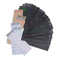Autocollants de clavier en lettres anglaises et russes Data Frog pour ordinateur portable, ordinateur de bureau, couvre-clavier, autocollants de lettres pour clavier
