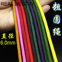 6mm naylon halat kabloları bilezik yapımı için örgü naylon halat naylon halat sapanlar naylon halat dizeleri bilezikler DIY yapımı için sıcak