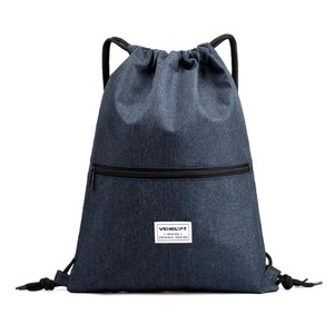 Polyester <b>Waterproof</b> <b>Drawstring</b> Backpack <b>Bag</b> Gym <b>Drawstring</b> <b>Bag</b> for Men Women - Product Image 3
