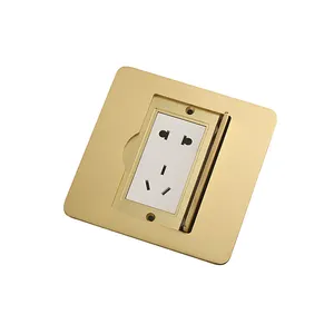 ZDE-122 High Quality Household Power Soft Pop Up Invisible Data Floor Socket Modular Outlet