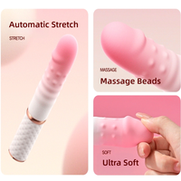 Machine sexuelle télescopique à poussée entièrement automatique, Dildo vibrant, Jouets sexuels pour adultes, Jouets sexuels pour femmes
