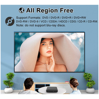 Pemutar DVD Mini HD, Pemutar CD, Pemutar USB, Remote Control, Bebas Segala Wilayah
