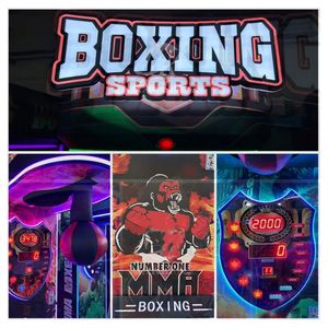 Durable Metal Punch Boxing Arcade Game <b>Machine</b> Coin Operated Sports <b>Amusement</b> with 1 Year Warranty Artberl YBE201 110V - Product Image 6