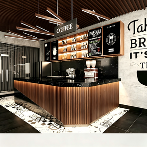 Diseño y Equipamiento de Cafeterías Llave en Mano |   Mostrador y Kiosco Personalizados para Cafetería |   Soluciones de Interiores Modulares de Lujo para Comercios Minoristas - Product Image 5