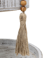 Bonne qualité 34in guirlande de perles en bois de pin avec des perles de 16mm de diamètre pour la décoration de Table basse murale de maison de ferme