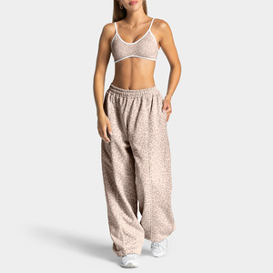 L-6243 <span class=keywords><strong>Set</strong></span> Sportivo da <span class=keywords><strong>Donna</strong></span> con Stampa Leopardata, Completo Yoga con Reggiseno e Leggings Senza Cuciture, <span class=keywords><strong>Set</strong></span> per Pilates e Fitness - Product Image 2